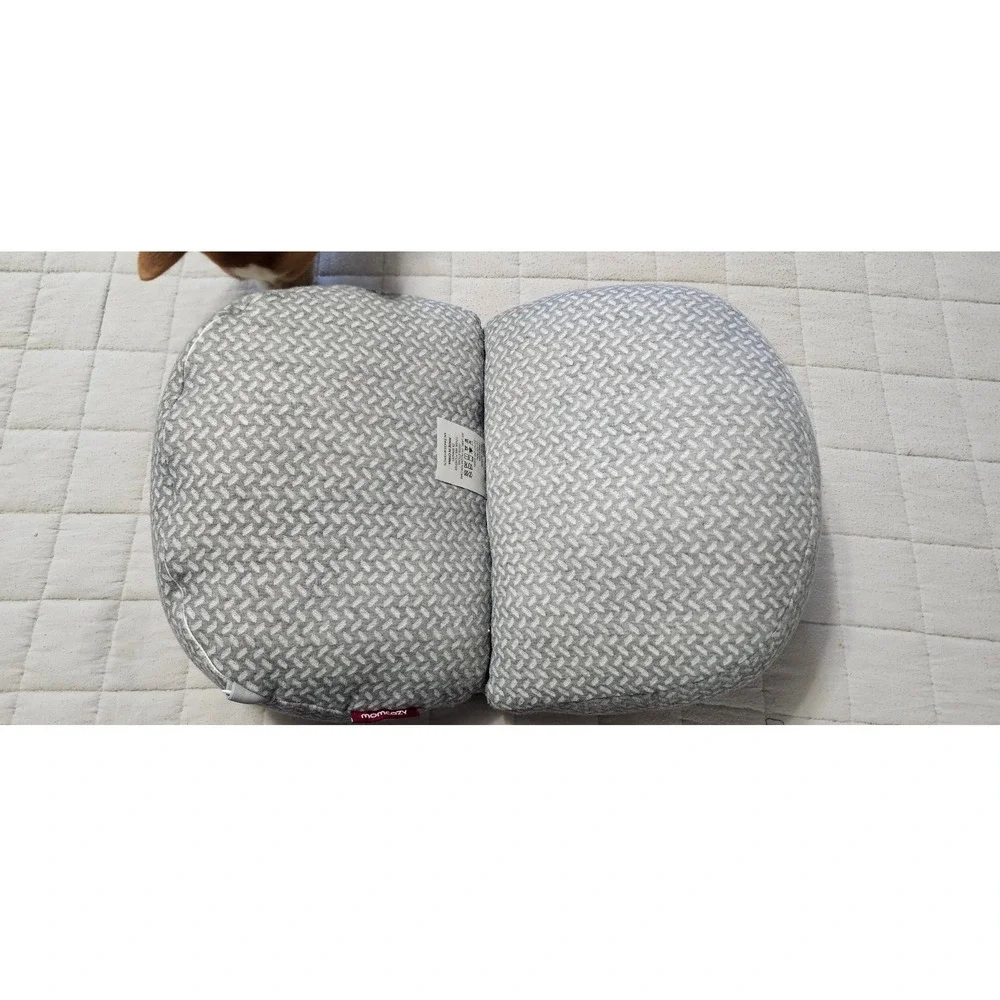 Momcozy Adjustable Pregnancy Pillow Gray H-Shaped Maternity Belly Back Support
